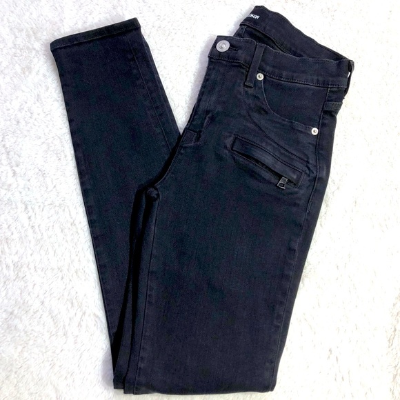 Hudson Roe Midrise Super Skinny Ankle Jeans - Picture 2 of 8